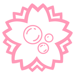 bubbles and white flower