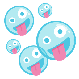 Bubbles and Zany face