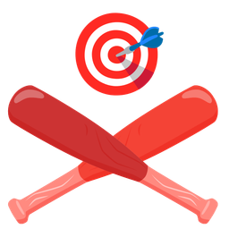 bullseye and baseball