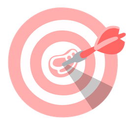 bullseye and cut of meat