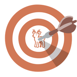 bullseye and deer