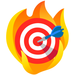 bullseye and fire