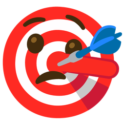 bullseye and lying face