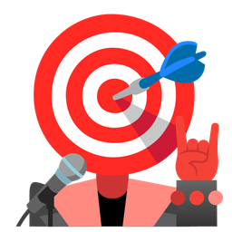 bullseye and microphone