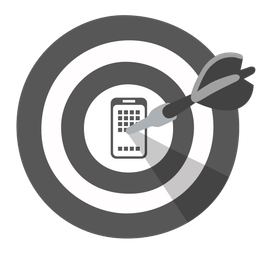 bullseye and mobile phone