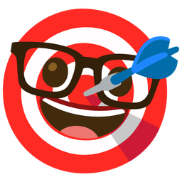 bullseye and nerd face