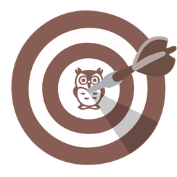 bullseye and owl