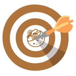 bullseye and stuffed flatbread