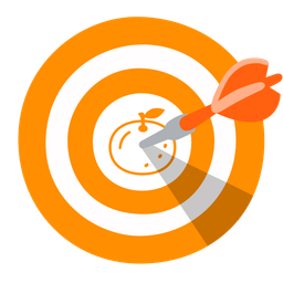 bullseye and tangerine