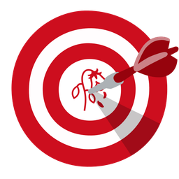 bullseye and wilted flower