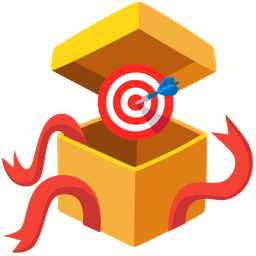 bullseye and wrapped gift