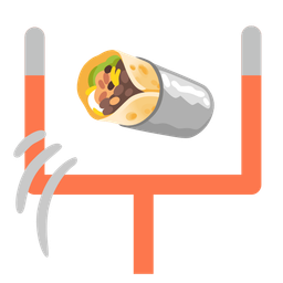 burrito and american football