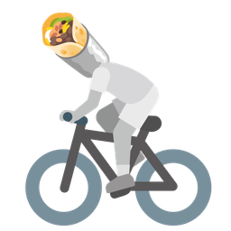 burrito and bicycle