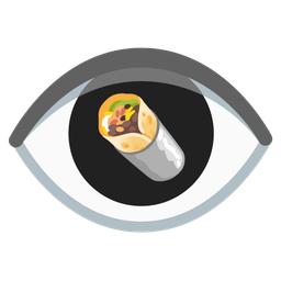 burrito and eye