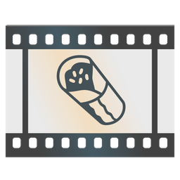 burrito and film frames