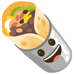 Burrito and Grinning face