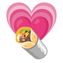 burrito and growing heart