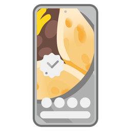 burrito and mobile phone