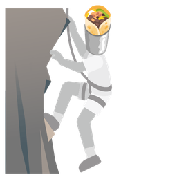 burrito and mountain