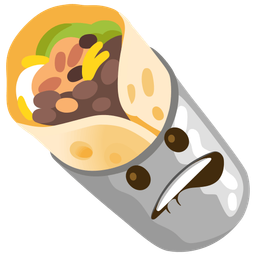 burrito and mouth