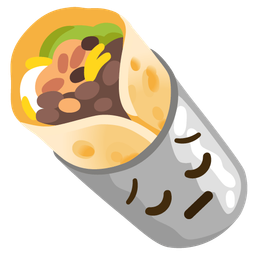 burrito and pensive face