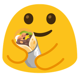 burrito and people hugging