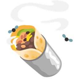 burrito and pile of poo