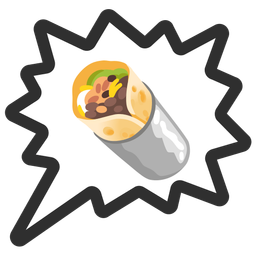 burrito and right anger bubble
