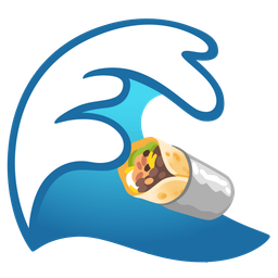 burrito and water wave