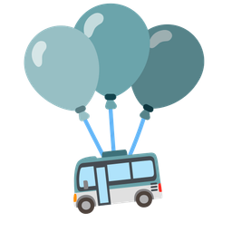 bus and balloon