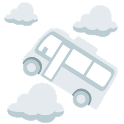 bus and cloud