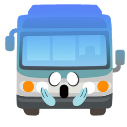 bus and face screaming in fear