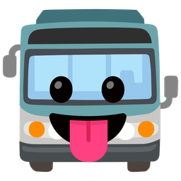 Bus and Face with tongue