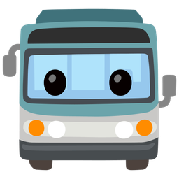 bus and face without mouth