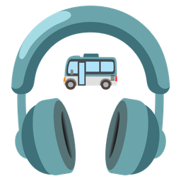 bus and headphone