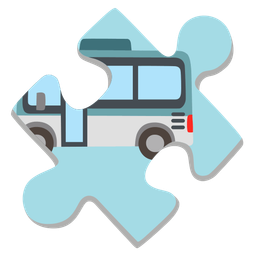 bus and puzzle piece
