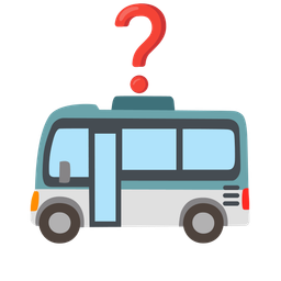 bus and red question mark
