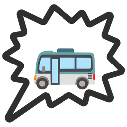 bus and right anger bubble