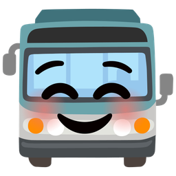 Bus and Smiling face