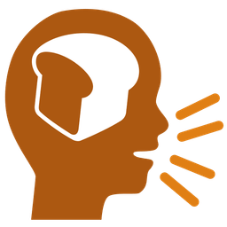 bust in silhouette and bread