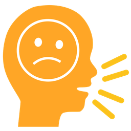 bust in silhouette and confused face