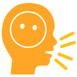 bust in silhouette and face without mouth