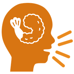 bust in silhouette and fried shrimp