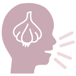 bust in silhouette and garlic