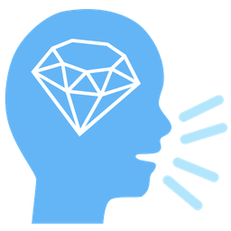 Bust in silhouette and Gem stone