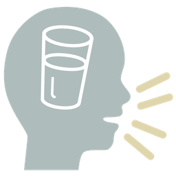 bust in silhouette and glass of milk