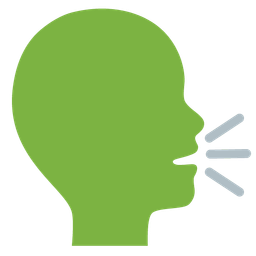 bust in silhouette and green heart