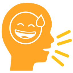 Bust in silhouette and Grinning face with sweat