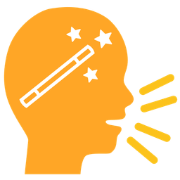 Bust in silhouette and Magic wand