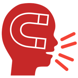 bust in silhouette and magnet